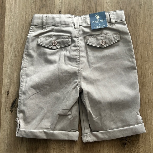 U.S. Polo Assn. Boys Khaki Shorts - Size 10 - Adjustable Waist- NWT - Picture 11 of 14